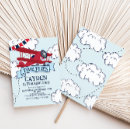 Search for airplane invitations Blue