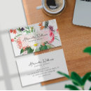 Search for flower business cards Pretty