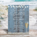 Search for rustic brunch and bubbly invitations champagne