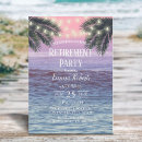 Search for beach retirement invitations Tropical