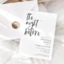 Search for rustic rehearsal dinner invitations Black and white