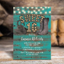 Search for teal sweet 16 invitations String lights