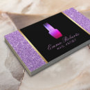 Search for purple glitter business cards Makeup artist