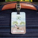 Search for palm tree luggage tags Glitter
