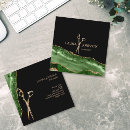 Search for green emerald gold business cards Luxury
