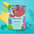 Search for wild one birthday invitations kids