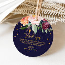 Search for floral wedding favor tags Autumn