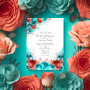 Search for turquoise wedding invitations blue