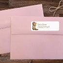 Search for western return address labels Cowgirl