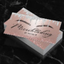 Search for microblading business cards Rose gold