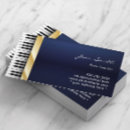 Search for piano business cards musician