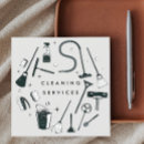 Search for cleaning services business cards Housekeeper