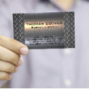 Search for diamond plate business cards Steel