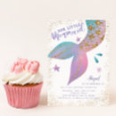 Search for mermaid birthday invitations under the sea