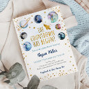 Search for countdown invitations Blue gold galaxy