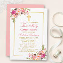Search for pink first communion invitations Flowers