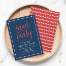 Search for red invitations grad party