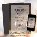 Search for masculine birthday invitations Black and gold
