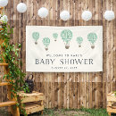 Search for hot air balloon banners Baby shower