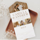 Search for photo collage wedding invitations Typographic