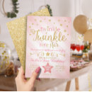 Search for twinkle twinkle little star birthday invitations Pink