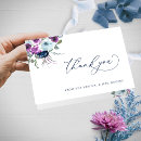 Search for purple wedding thank you cards Blue
