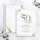 Search for gold and green birthday invitations Script