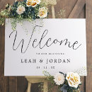 Search for welcome to our beginning wedding signs Elegant