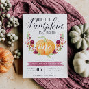 Search for our little pumpkin is turning one invitations For kids
