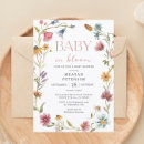 Search for watercolor floral baby shower invitations outdoor botanical wildflower