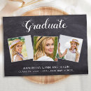 Search for chalkboard graduation announcement cards photo collage
