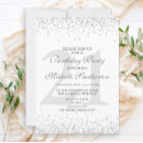 Search for silver glitter invitations Chic