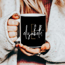 Search for black and gold mugs Feminine