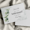 Search for bridesmaid cards greenery