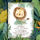 Search for prince baby shower invitations lion