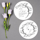 Search for circle wedding invitations Black white