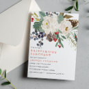 Search for pine cone bridal shower invitations Poinsettia