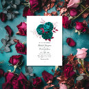Search for teal and red wedding invitations Blue