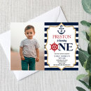 Search for nautical 1st birthday invitations Anchor