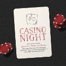 Search for casino night invitations Modern
