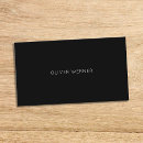 Search for dark business cards simple