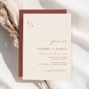 Search for rust wedding invitations Modern elegant