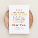 Search for construction vehicle birthday invitations Boys