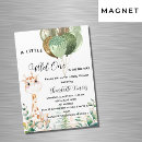 Search for magnetic baby shower invitations Wild one