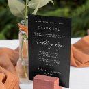 Search for thank you place cards Black and white
