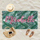 Search for monogram beach towels tropical