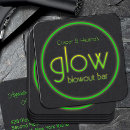 Search for bright orange neon business cards Green
