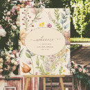 Search for white flowers welcome wedding signs Chic calligraphy