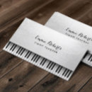 Search for piano business cards Simple
