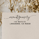 Search for elegant return address rubber stamps Minimalist